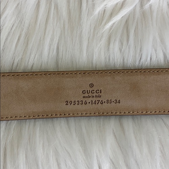 ‼️Gucci‼️Red Leather Belt 295336 Size 34 NEW - Picture 4 of 6